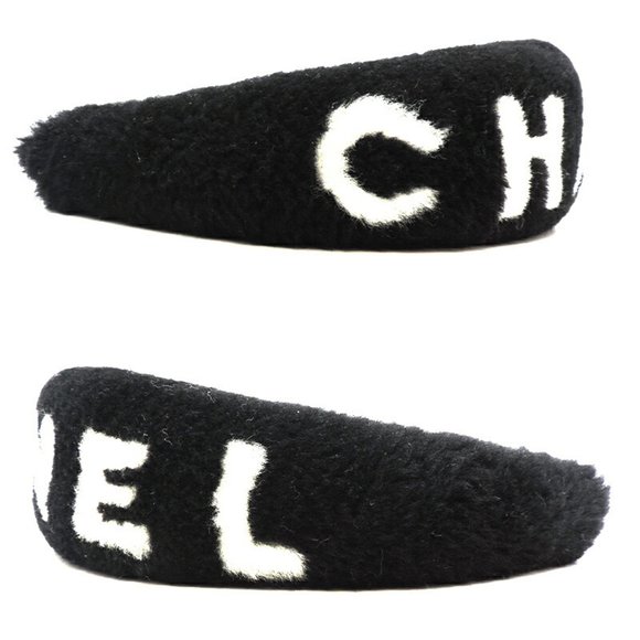 Chanel fur headband ladies accessory black - Picture 5 of 6